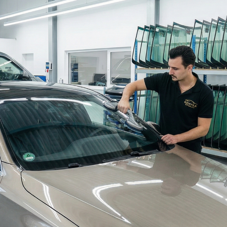 Windschutzscheibe, Autoscheibe, Frontscheibe, Seitenscheibe, Heckscheibe  wechsel Offenbach Gentile Autoglas
Fachgerechter Frontscheibenwech